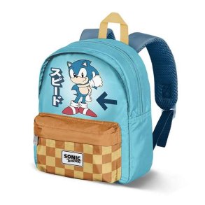 Skoletaske Sonic Bl� 27 x 22 x 10 cm