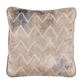 Pude Beige Geometri 45 x 45 cm Firkantet