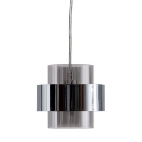 Loftslampe Krystal Metal Slv  10 cm 20 x 20 x 120 cm