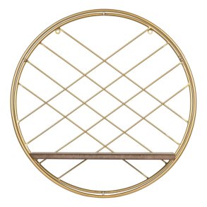 Hylder Natur Gylden Metal Tr 43 x 13 x 43 cm