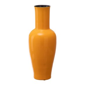 Vase 18 x 18 x 46,5 cm Keramik Gul