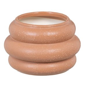 Vase 18 x 18 x 12,5 cm Keramik Orange