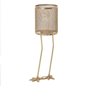 Lyseholder 25,5 x 20 x 68,5 cm Gylden Metal