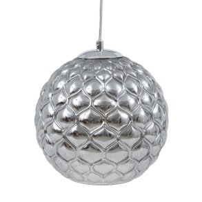 Loftslampe Krystal Slv Jern  20 cm 23 x 23 x 21,5 cm