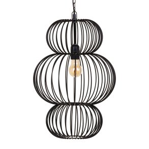 Loftslampe 34 x 34 x 51 cm Sort Jern  34 cm