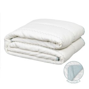 Senget�ppe (vatt�ppe) Bl� Fl�defarvet 180 x 260 cm