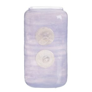 Vase Bl Hvid Harpiks Krystal 17 x 9 x 34 cm