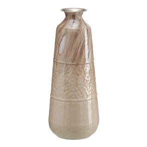 Vase Beige Jern 28 x 28 x 68 cm