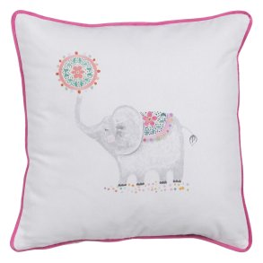 Pude Brns Elefant 45 x 45 cm 100% bomuld