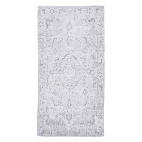 T�ppe 80 x 150 cm Gr� Polyester Bomuld