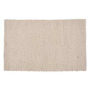 T�ppe Hvid Natur 70 % bomuld 30 % Jute 200 x 290 cm