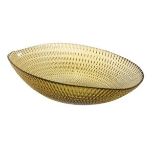 Borddekoration Gul Krystal 21 x 21 x 6,5 cm