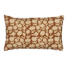 Pude Bomuld Brun Beige 50 x 30 cm