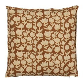 Pude Bomuld Brun Beige 50 x 50 cm