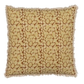 Pude Bomuld Brun Beige 50 x 50 cm