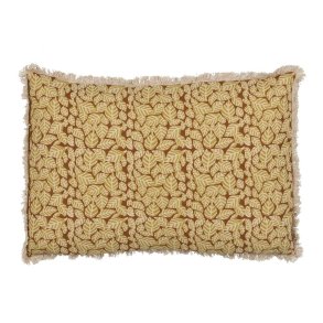 Pude Bomuld Brun Beige 60 x 40 cm