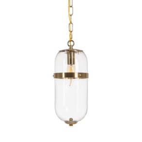 Loftslampe Gylden Krystal Jern 220-240 V 13 x 13 x 30 cm