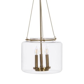Loftslampe Gylden Krystal Jern 220-240 V 35 x 35 x 72 cm
