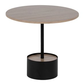 Sofabord Sort Natur 50 x 50 x 45 cm