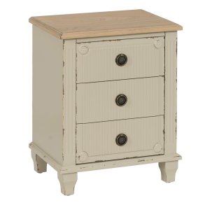 Natbord Fldefarvet Natur Gran Tr MDF 48 x 36 x 61 cm