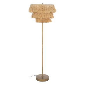 Gulvlampe Beige Natur Metal 48,5 x 48,5 x 162 cm