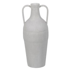 Vase Hvid Jern 18,5 x 18,5 x 46 cm