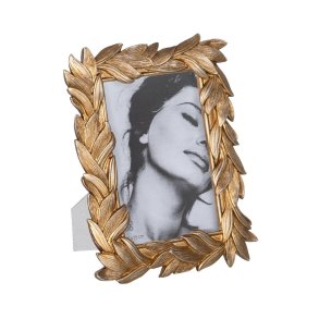 Fotoramme Gylden Polyesterharpisk Ark 15,8 x 1,8 x 20,5 cm