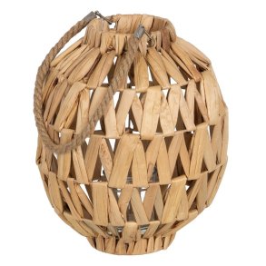 Laantarn Lyseholder Laantarn Beige Metal Krystal Vand-hyciant 27 x 27 x 32,5 cm