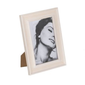 Fotoramme Hvid Lys brun Tr� Krystal 14,5 x 2 x 20 cm