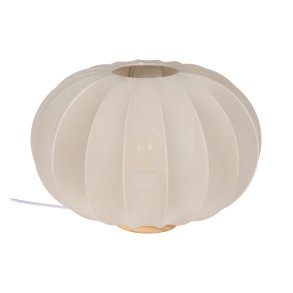 Bordlampe Beige Natur Bomuld Tr Metal 60 W 220-240 V 40 x 40 x 28,5 cm