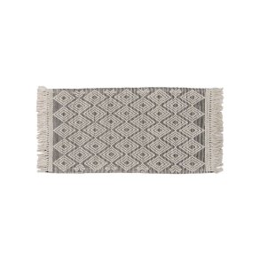 T�ppe Hvid Sort 80 x 150 x 1 cm