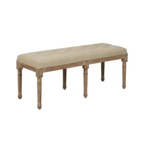 Stol Beige Gummitr 122 x 41 x 46 cm