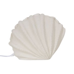 Bordlampe Hvid Harpiks Sten Sand 35,5 x 18 x 28,2 cm