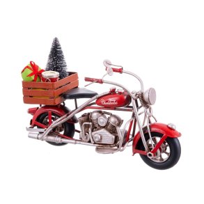 Julepynt Rd Multifarvet Motorcykel 19 X 7,5 X 13 CM
