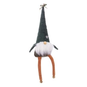 Julepynt Grn Multifarvet Sand Materiale Julemanden 14 x 7,5 x 51 cm