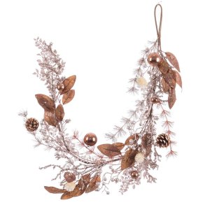 Julepynt Kobber Spanskr�r Plastik Ananas 120 cm 45 x 10 x 35 cm