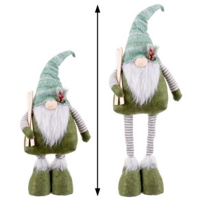 Julepynt Hvid Gr�n Metal Materiale 24 x 12 x 82 cm