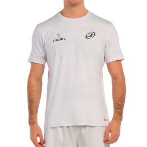 Kort�rmet T-shirt til M�nd Bullpadel Bizme 012 Hvid Padel