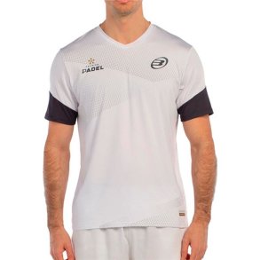 Kort�rmet T-shirt til M�nd Bullpadel Brial 012 Hvid Padel