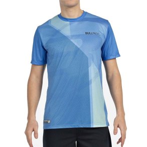 Kort�rmet T-shirt til M�nd Bullpadel Brumo Bl� Padel