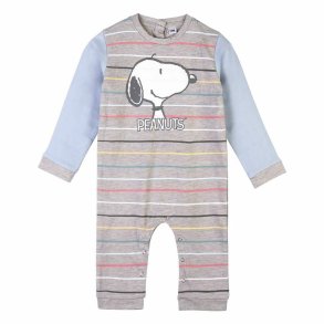 Langrmet sparkedragt til baby Snoopy Gul Gr