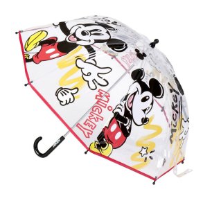 Paraply Mickey Mouse Gennemsigtig  71 cm