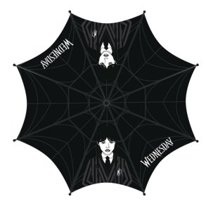 Paraply Wednesday Sort matte black