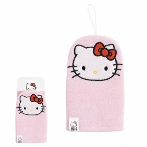 Bath Mitten Hello Kitty Pink