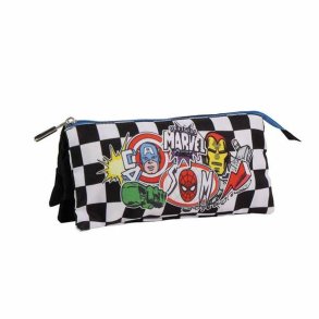 Tredobbelt bretaske The Avengers Sort 2,2 x 1,1 x 22,5 cm
