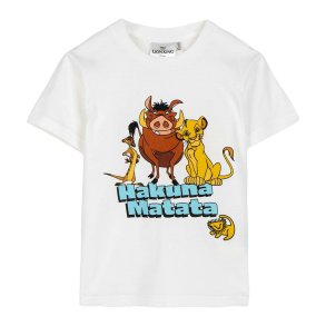 Brne Kortrmet T-shirt The Lion King Hvid