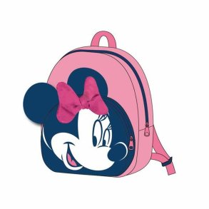 Skoletaske Minnie Mouse Pink 18 x 22 x 4 cm