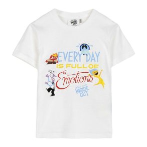Brne Kortrmet T-shirt Pixar Hvid