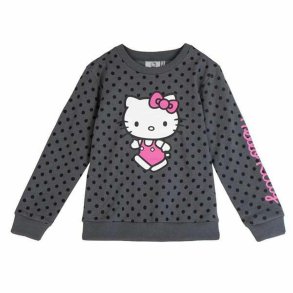 Sweatshirt til B�rn Hello Kitty M�rkegr�