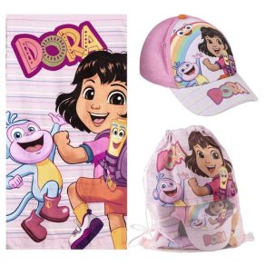 Strandh�ndkl�de Dora The Explorer Pink 70 x 140 cm